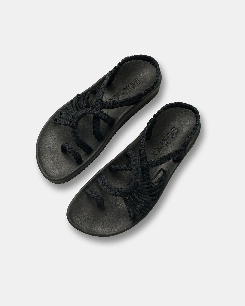 bokyna new elevate collection black sandals for women in 2025