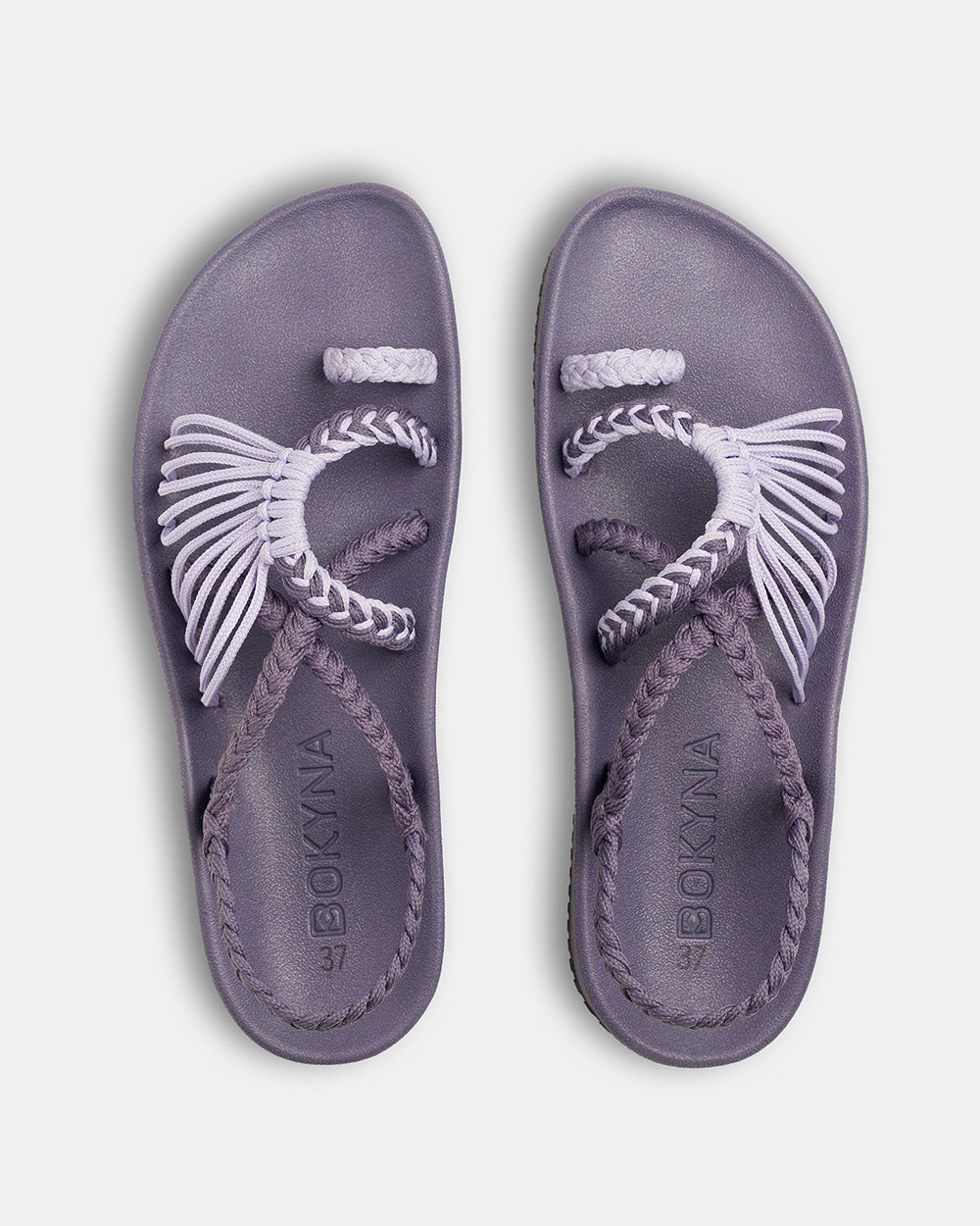 pair of Bokyna elevate collection purple sandals for women
