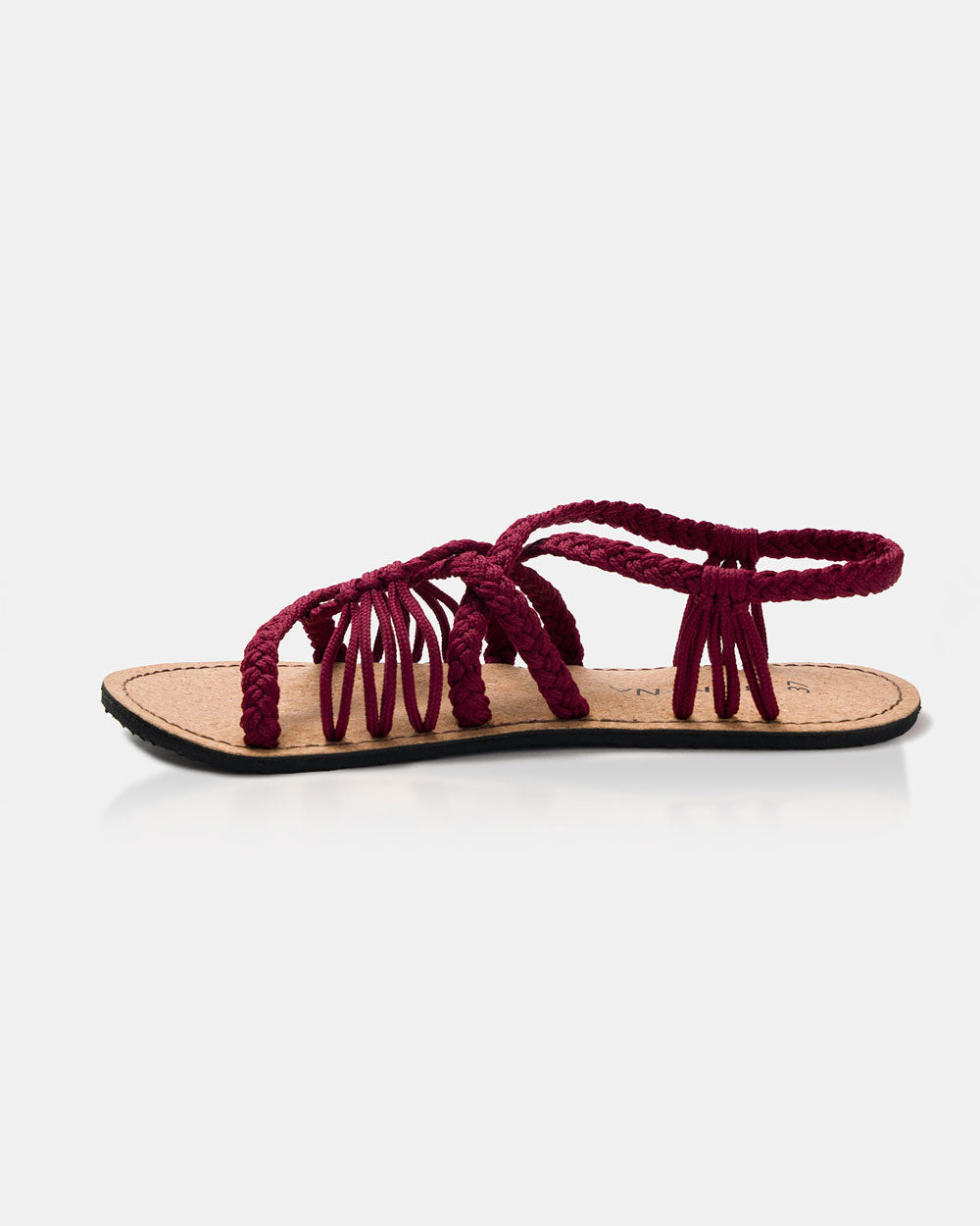 Bokyna burgundy sandals for women