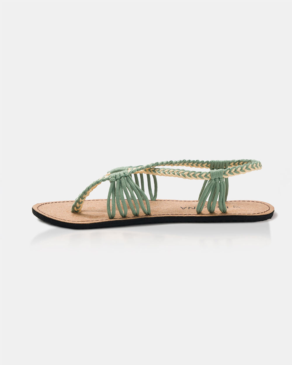 Bokyna Pistachio cork sandals for women