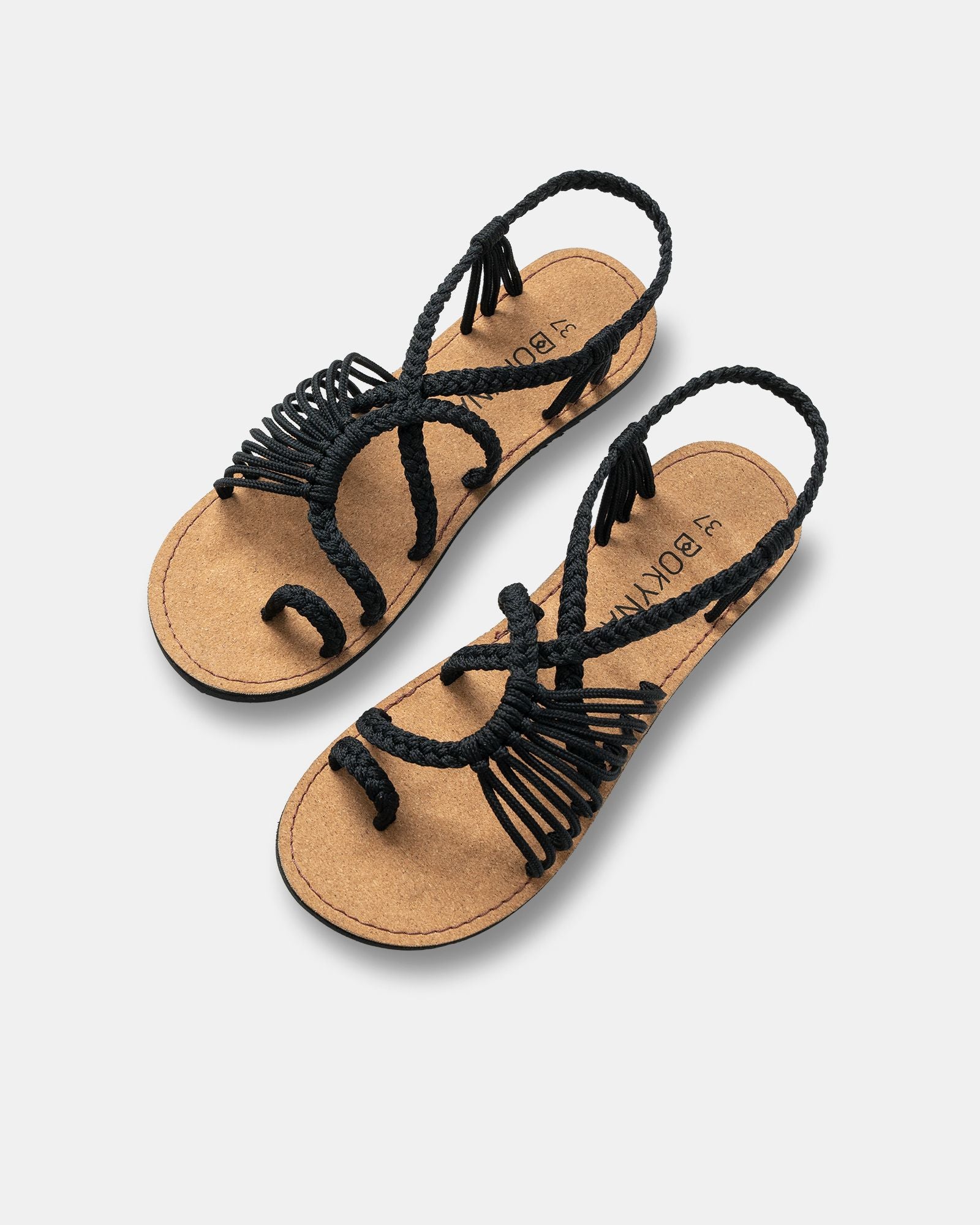 Bokyna black sandals for women