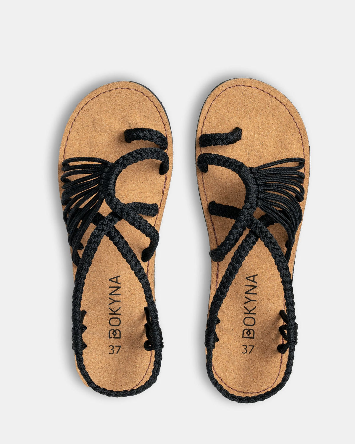 Bokyna black sandals for women