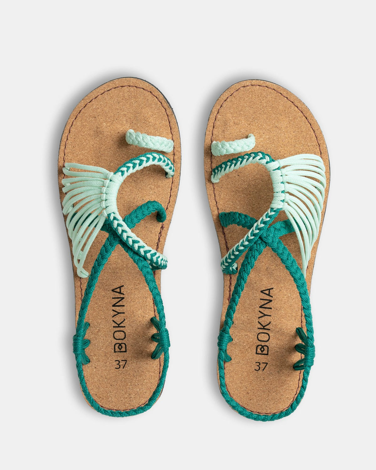 Bokyna mint sandals for women