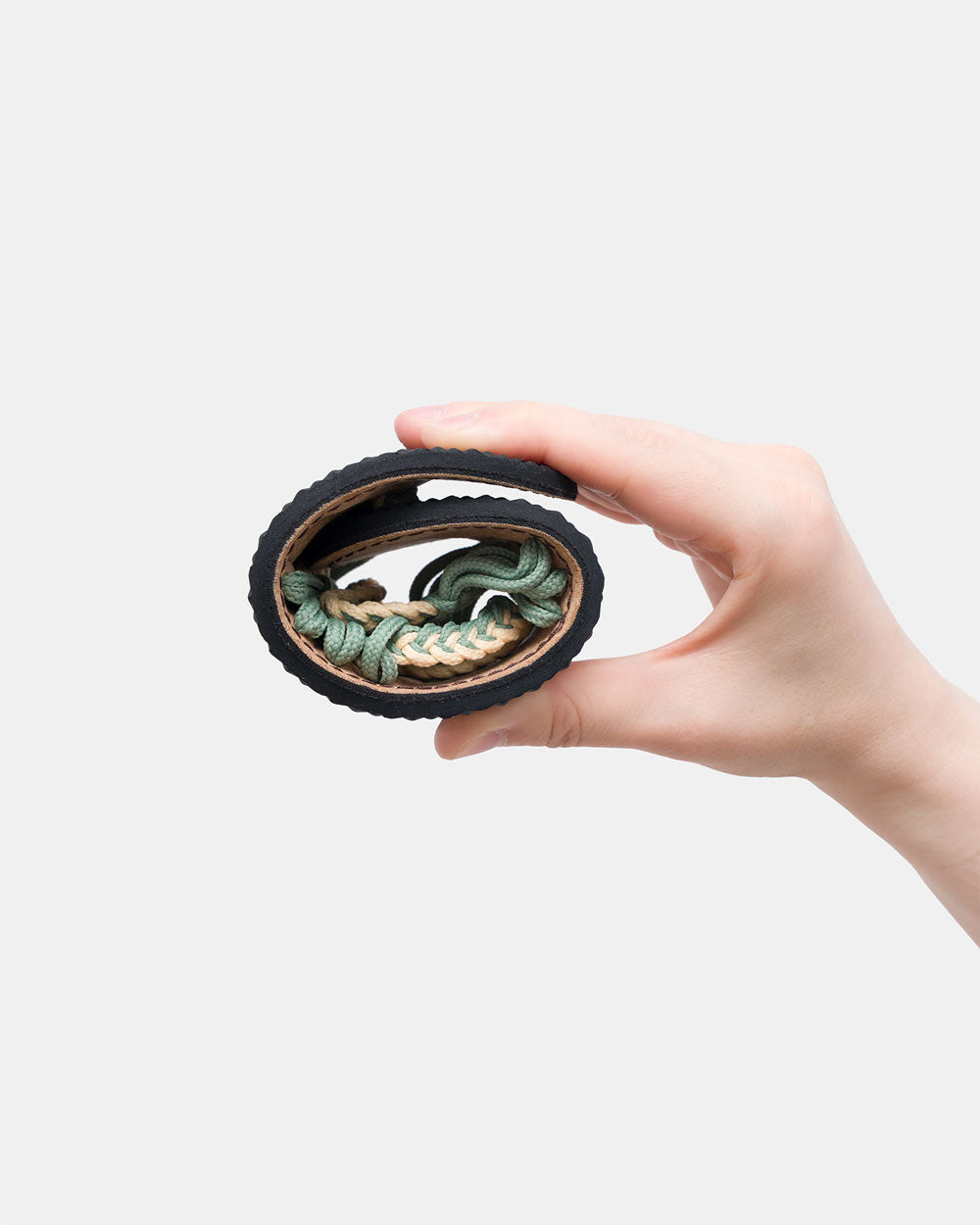 Bokyna rollable Pistachio cork sandals for women