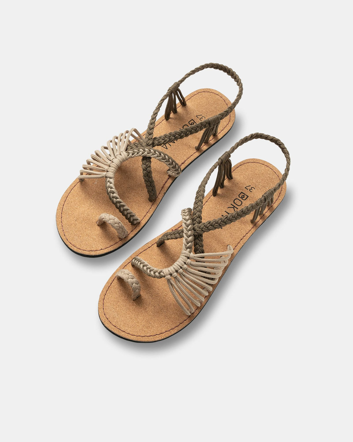 Bokyna sand cork sandals for women