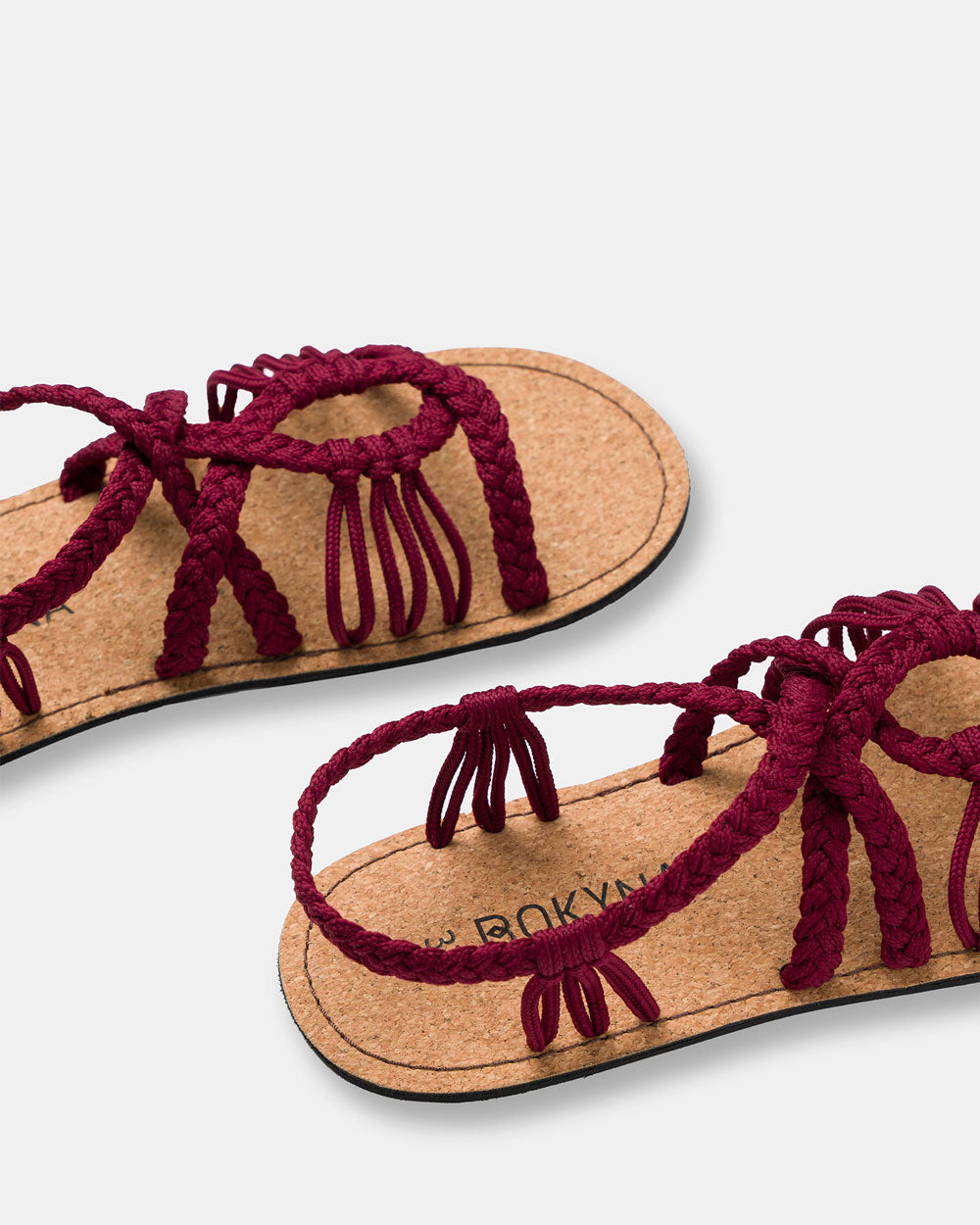 Bokyna burgundy sandals for women